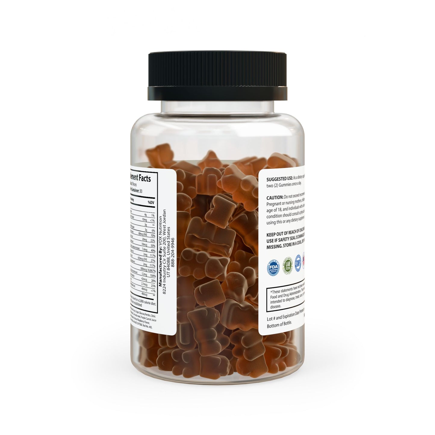 VEGANIQ Hair Vitamin Gummies (60 Gummies)