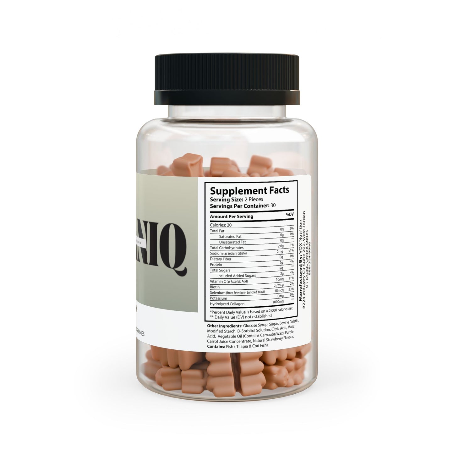 VEGANIQ Collagen Gummies (60 Gummies)